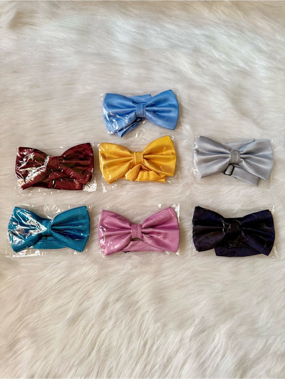 Boys Adjustable Bow Tie Set Colorful Satin Formal‎ Pre Tied Lot